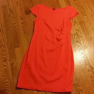Ann Taylor knit ruched dress